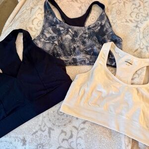 Black and White Racerback Sports Bras (Gently Worn)